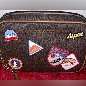 Michael Kors Aspen Jet Set Crossbody 9.5x 2.5x6.5